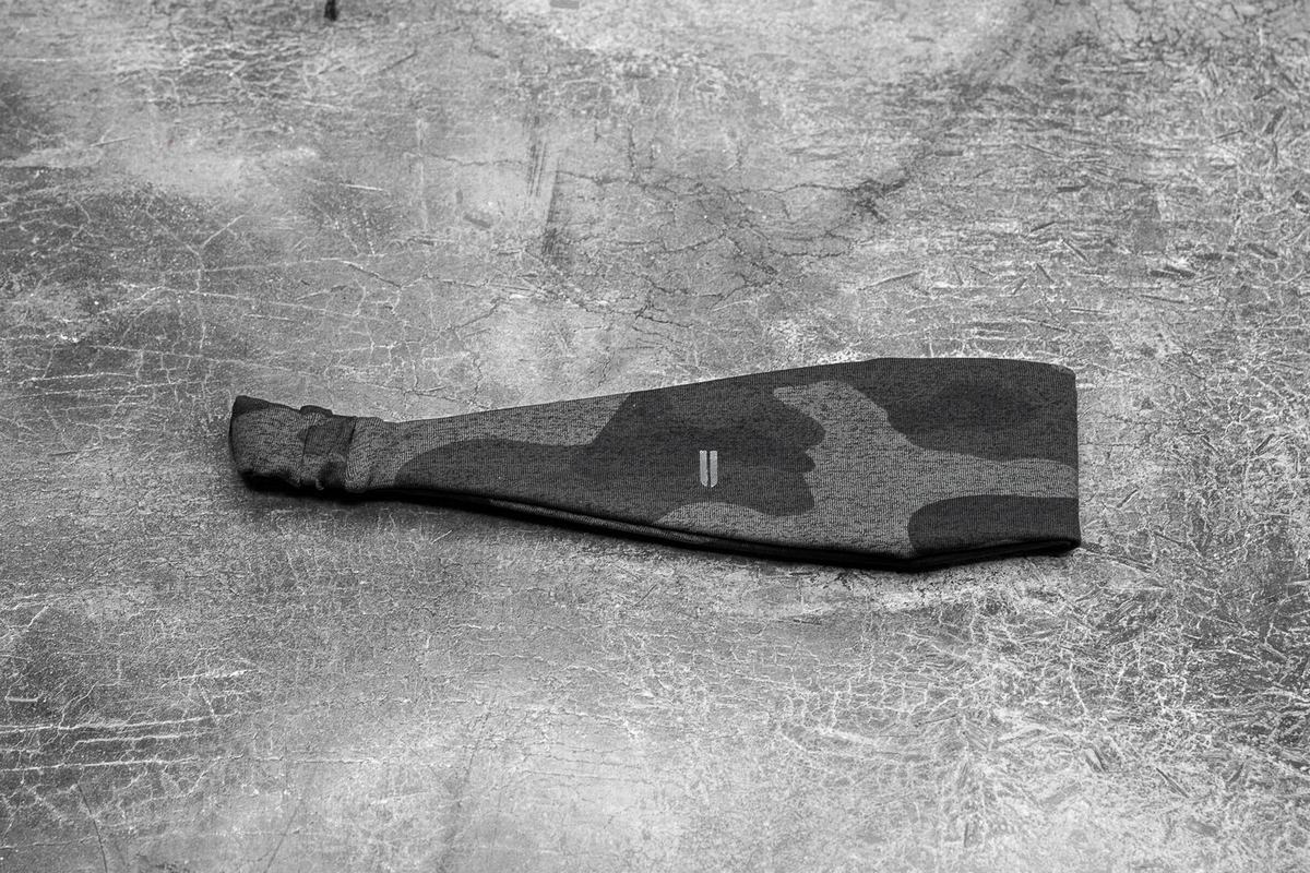 Nobull Headband Men's Headband Grey Camo | Australia (MR5681)